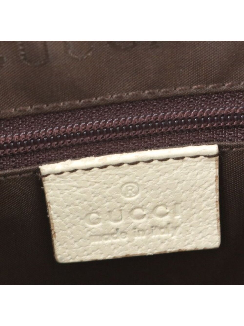 Gucci Jackie Leather Nylon Tote Shoulder Hand - Picture 8 of 9